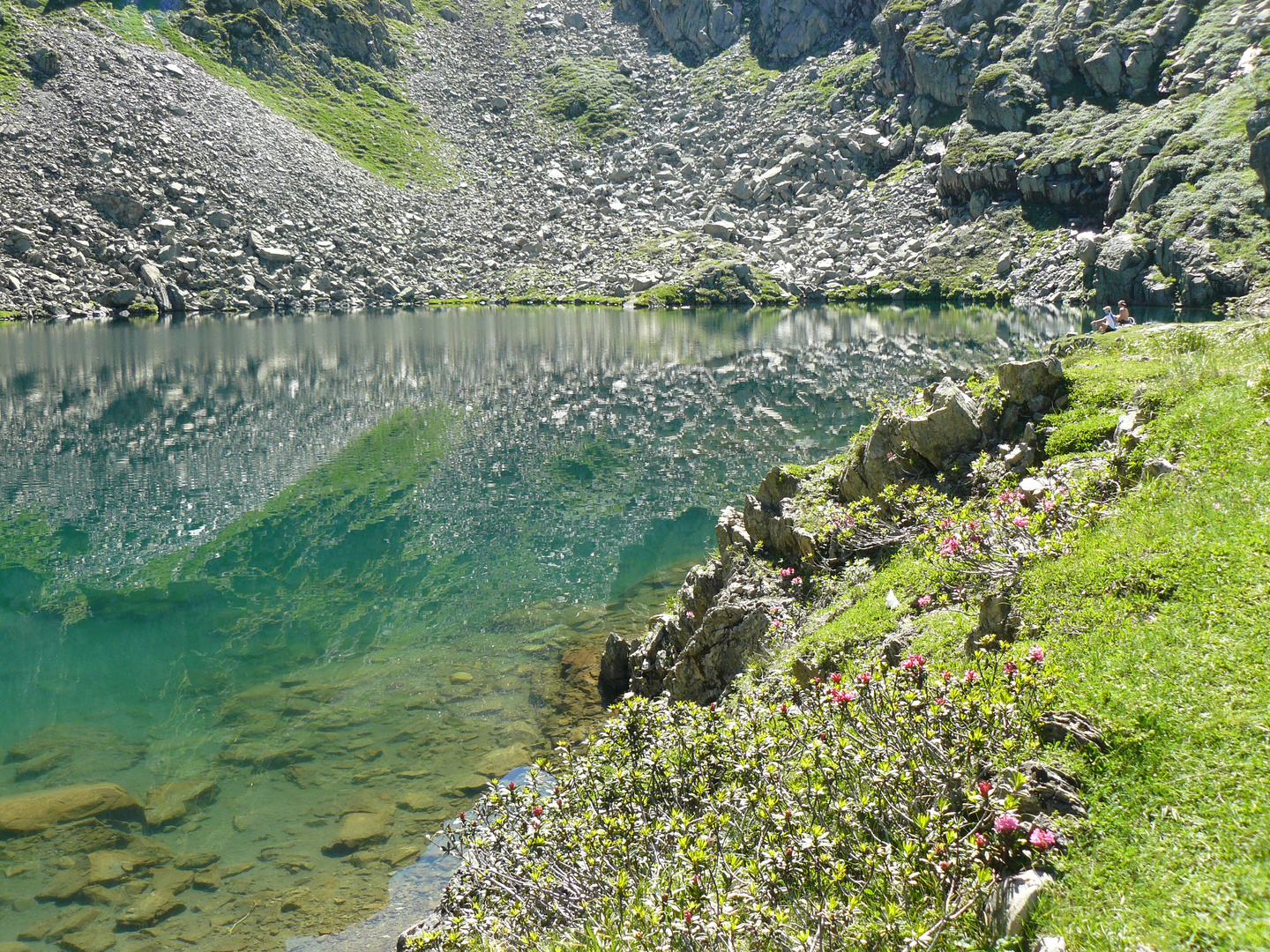 Etang de Cruzous, Montvalier Nord, Couserans,Ariège,Pyrénées.