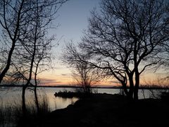 Etang d'Entressens, ce soir ... 27/02/2012