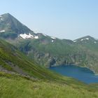 Etang et Refuge d'Araing, Pic de Crabère, Couserans, Pyrénées.