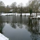 Etang Gelé à demi .