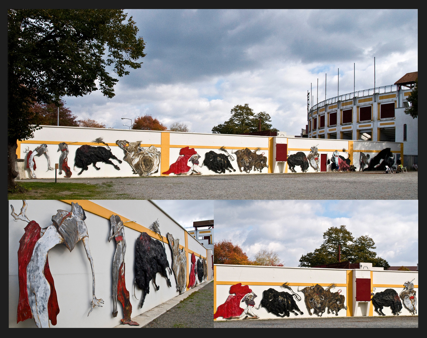 Etape dacquoise 13 - La Fresque de Lydie Aricks près des Arènes