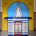 Etape dacquoise 14 - L’intérieur de la chapelle des Toreros et la Vierge de Macarena.