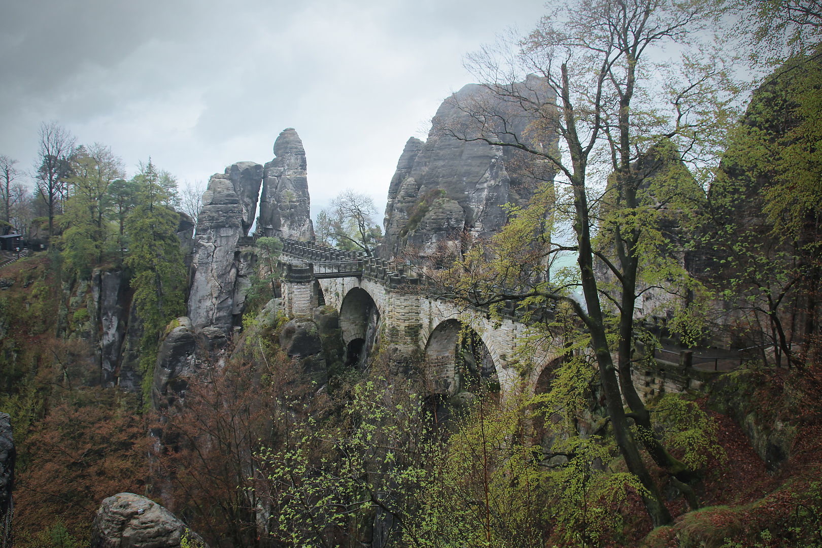 Etappe 2 - Blick auf die Basteibrücke