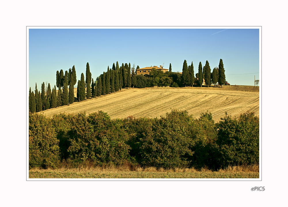 Etappenziel Pienza voraus