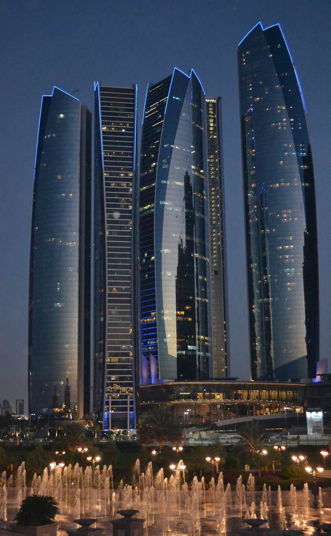 Etihad Towers in Abu Dhabi