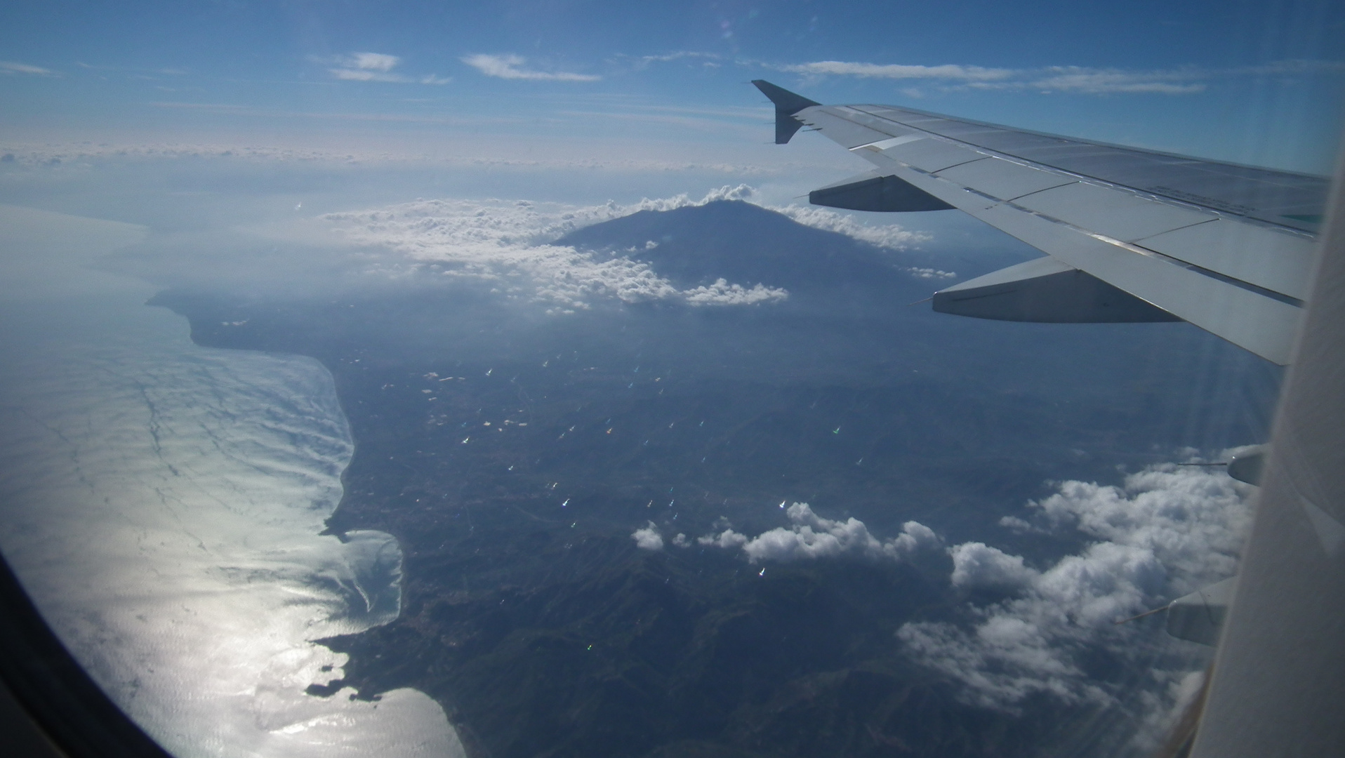 ETNA AND TAORMINA FROM THE SKY