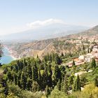 Etnablick von Taormina aus