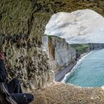 Etretat - die Lady im Durchblick