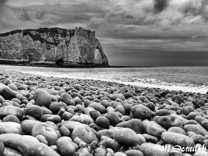 Etretat, l'aiguille et la porte d'Aval, Normandie