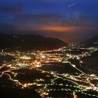 Etschtal - Blick auf das abendliche Meran