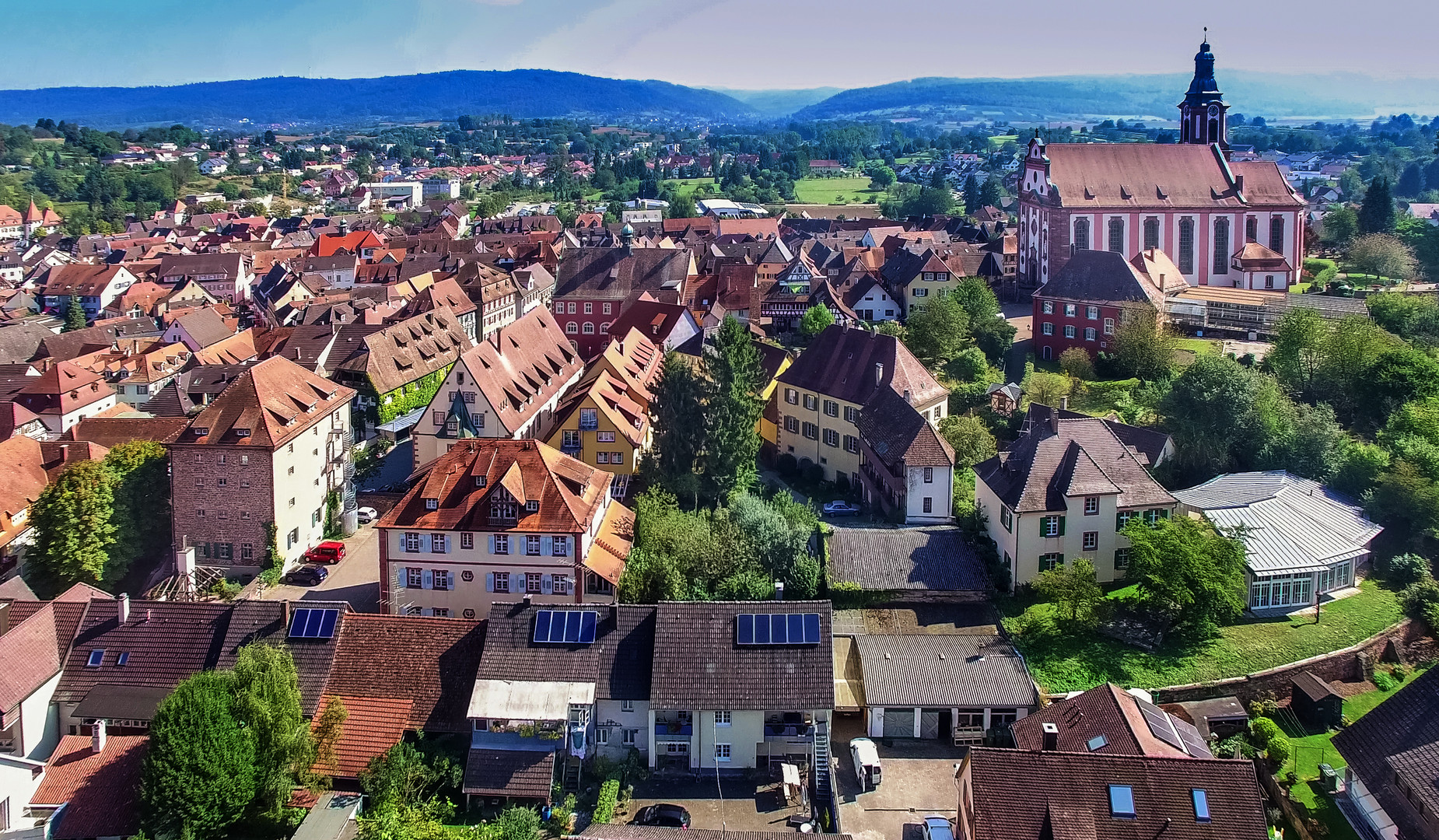 Ettenheim Altstadt von Westen 