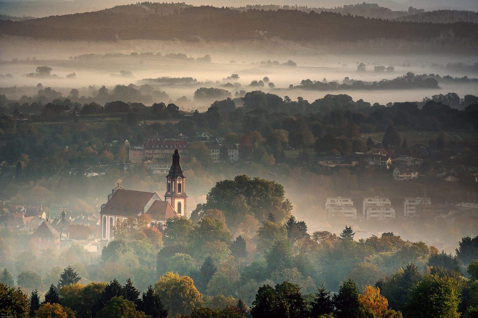 Ettenheim im ersten Herbstnebel 2018