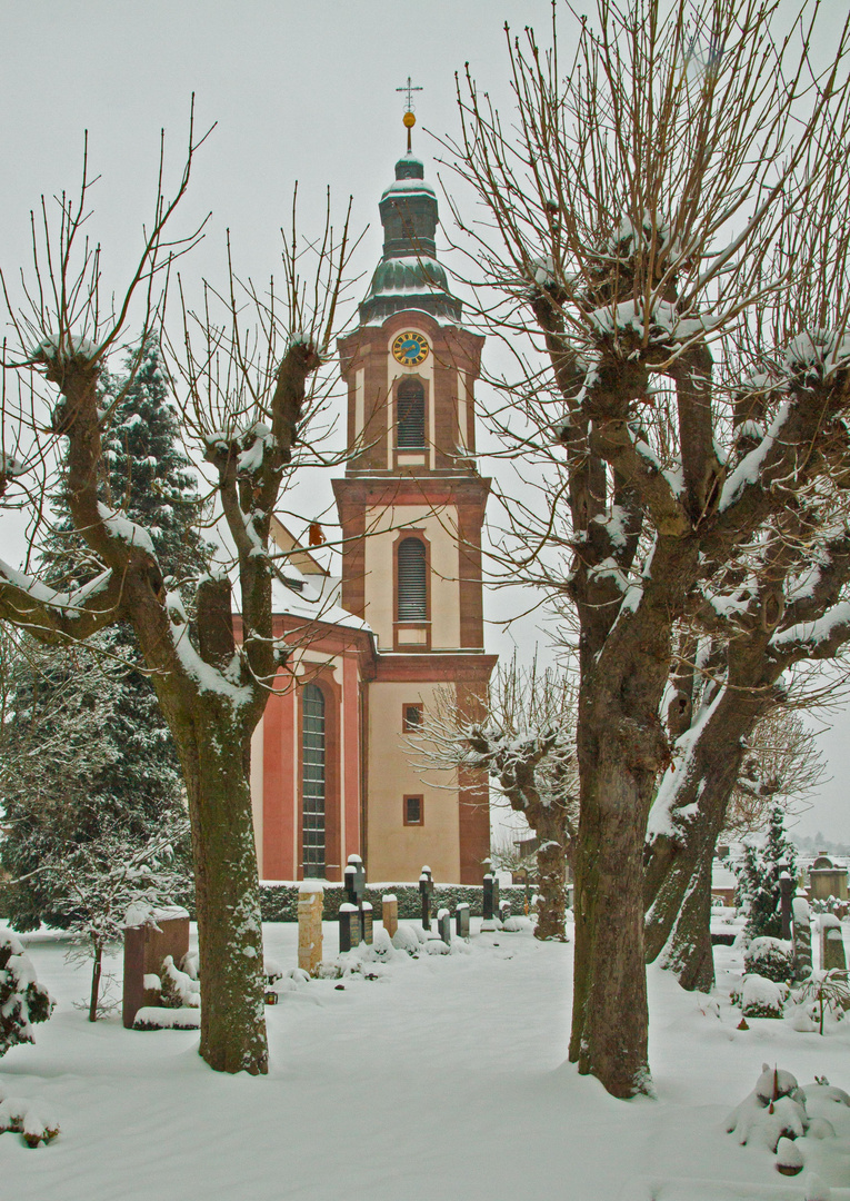 Ettenheim Kirche im Winter