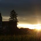 Ettenheimer Kirche mit Sonnenuntergang