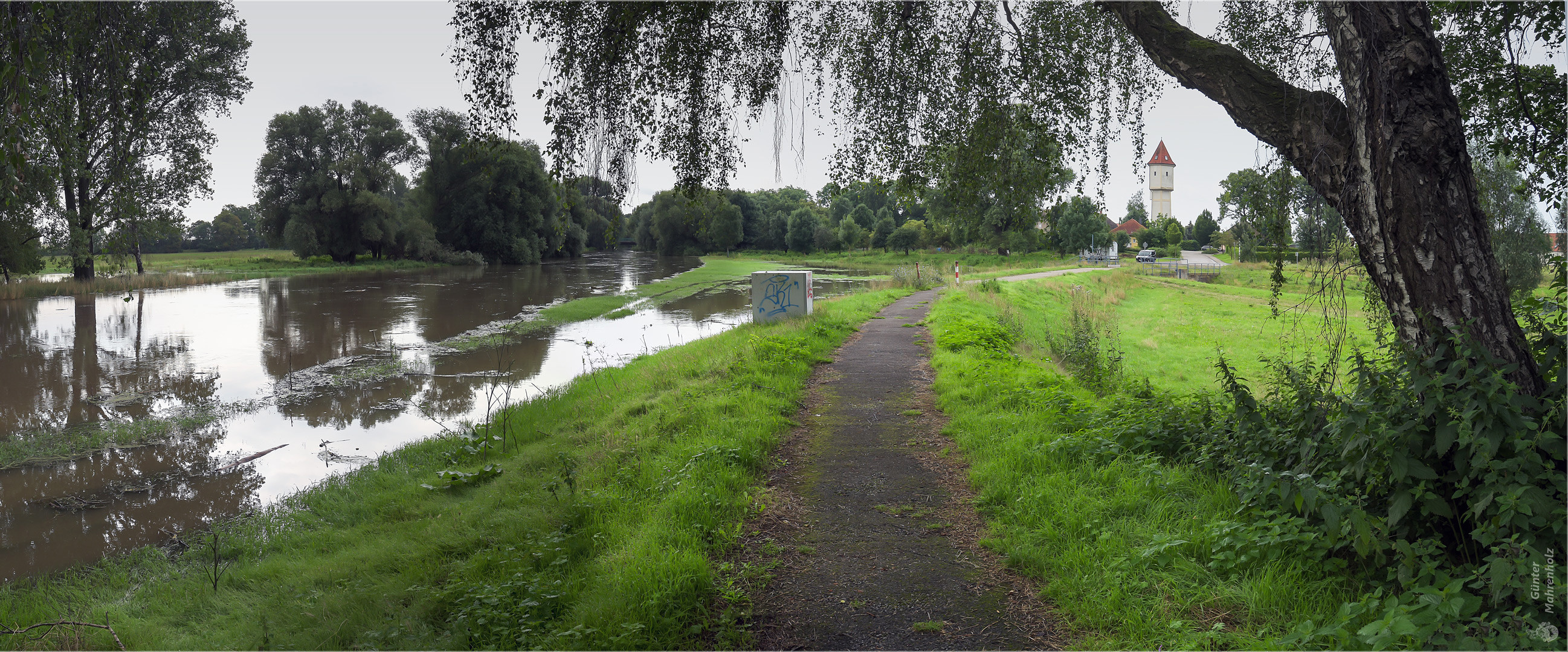 Etwas viel Wasser in der Bode