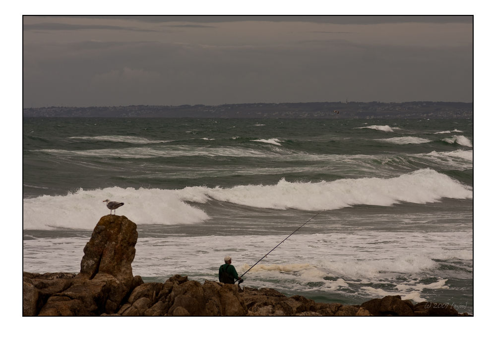 etwas Wind kam auf (an der Pointe de la Torche)