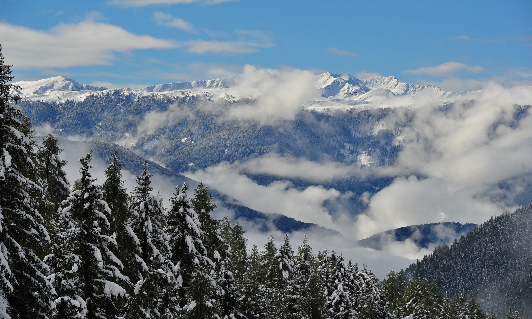 etwas zu früh der Schnee