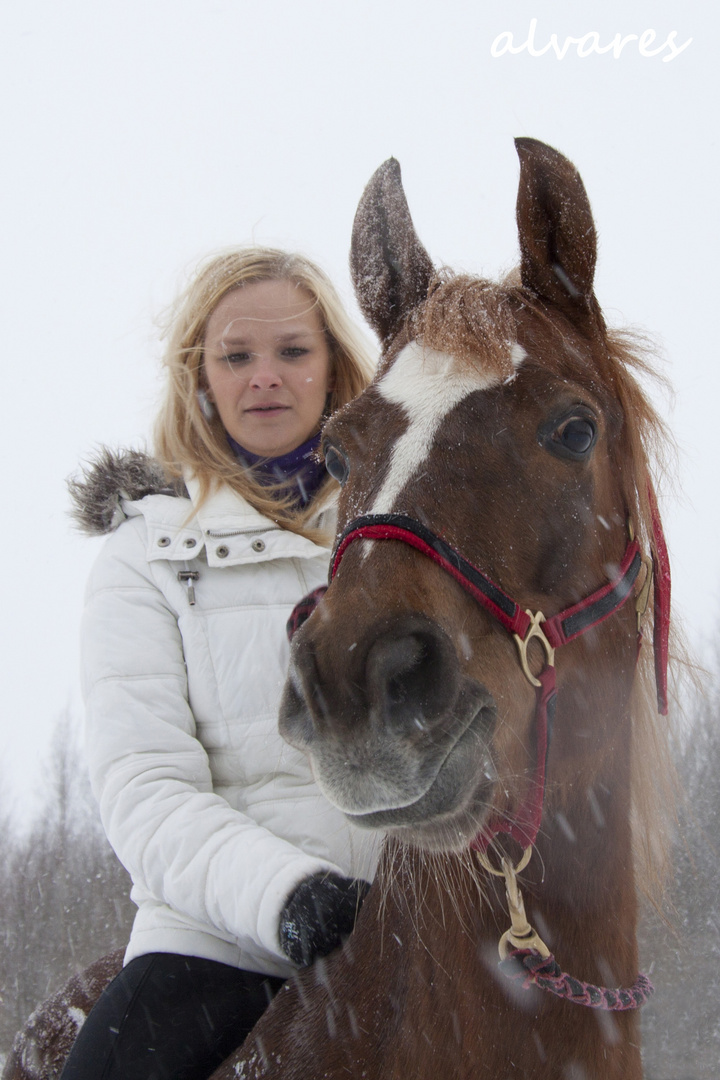 Eugene and horse Hillary