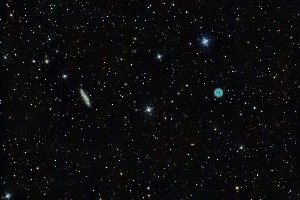 Eulennebel M97 und Galaxie M108