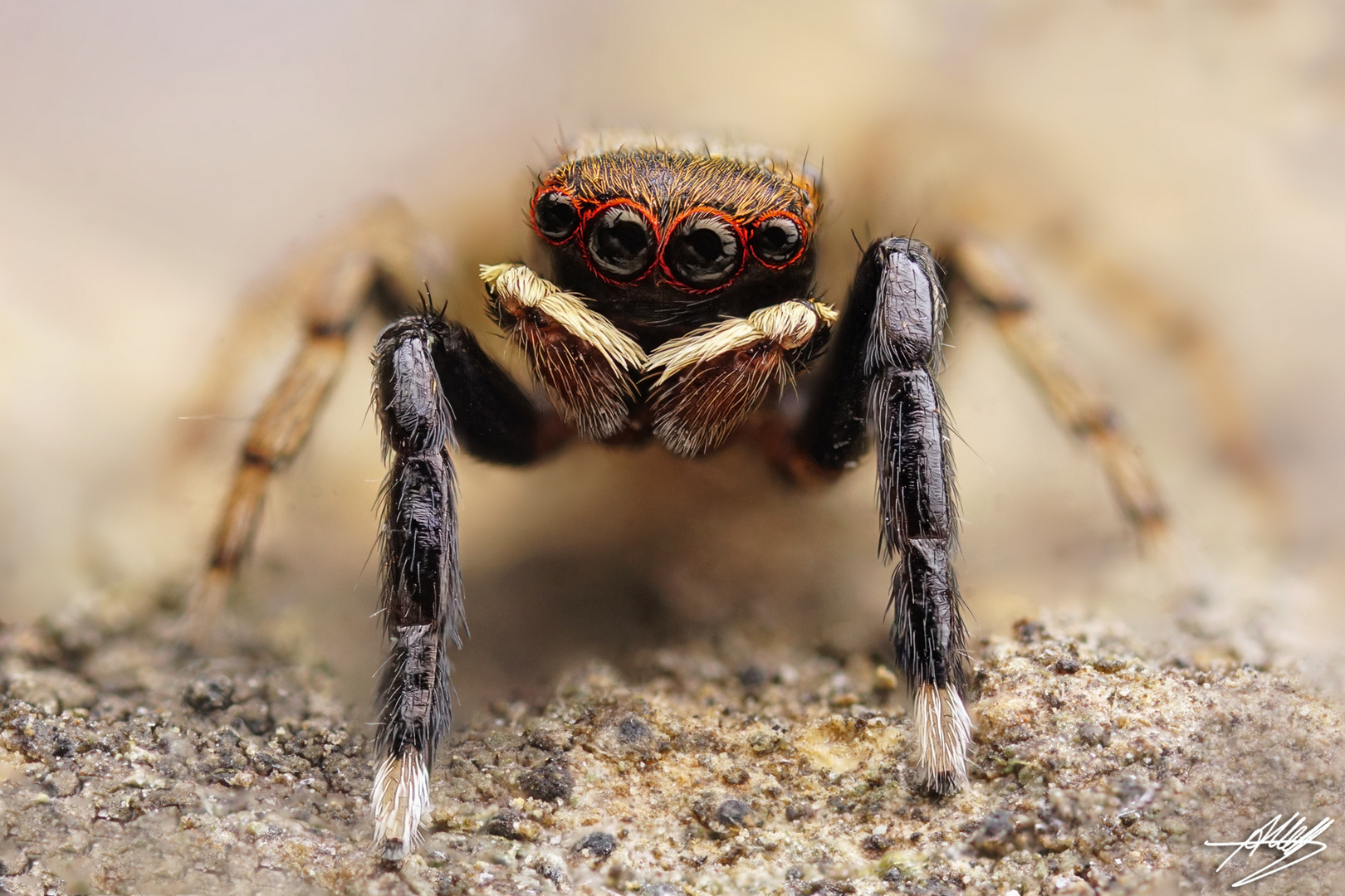 Euophrys frontalis Männchen