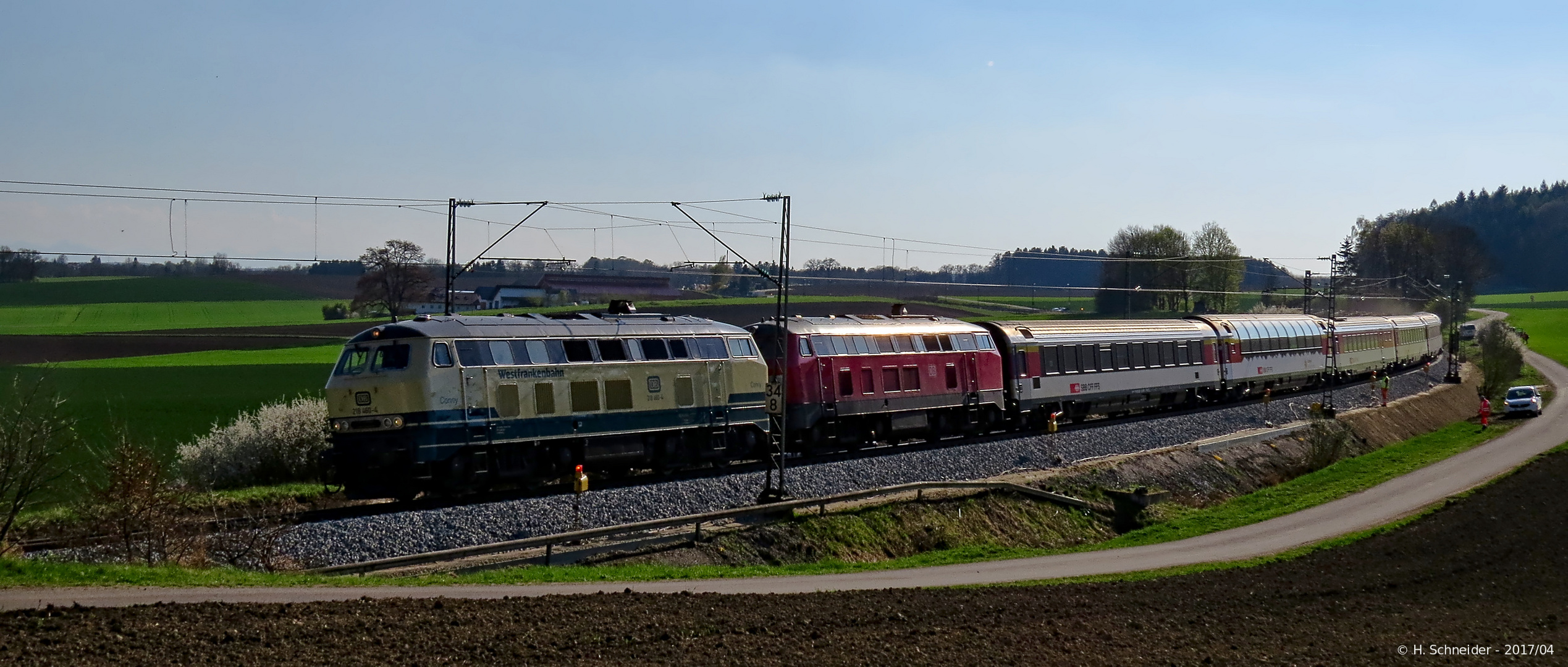 Eurocity Doppeltraktion - Gleis-Sanierung 2