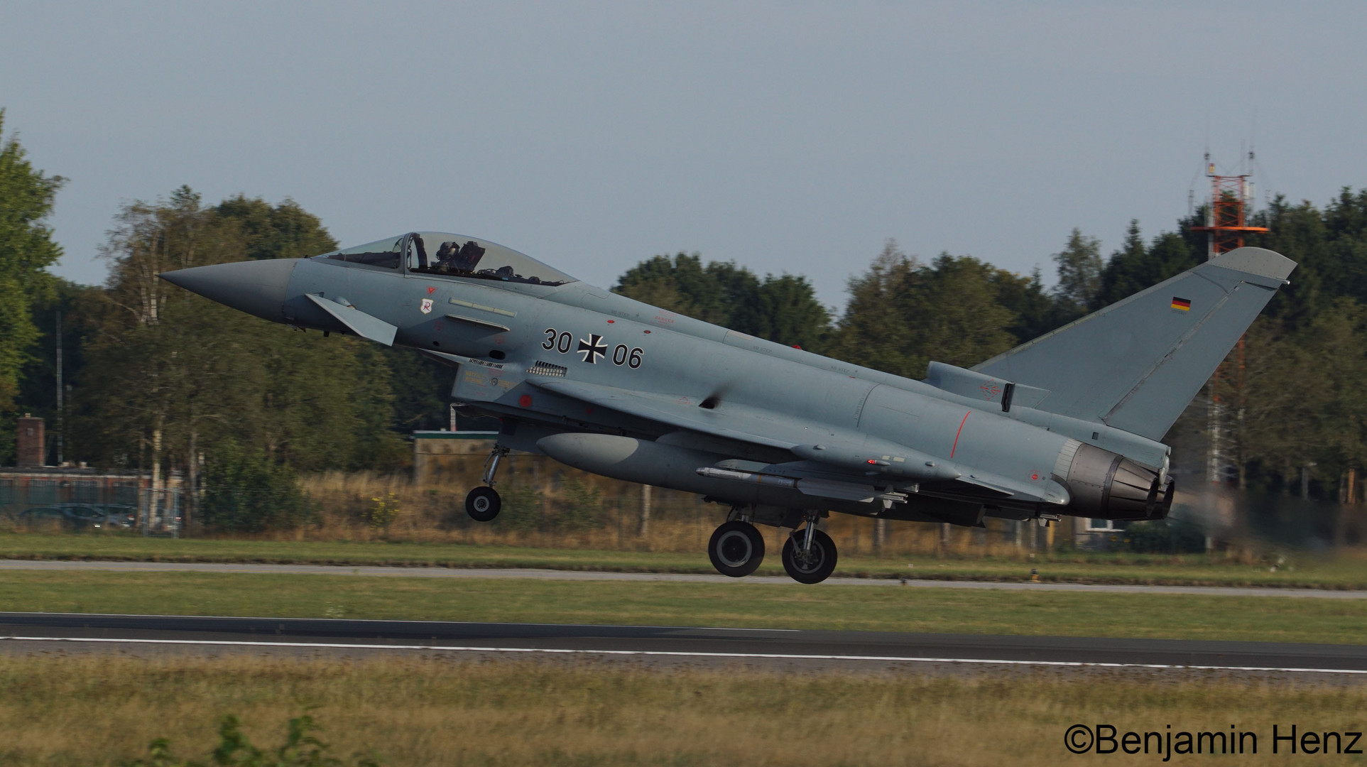 Eurofighter 30+06 take off at Wittmund Airbase (ETNT)