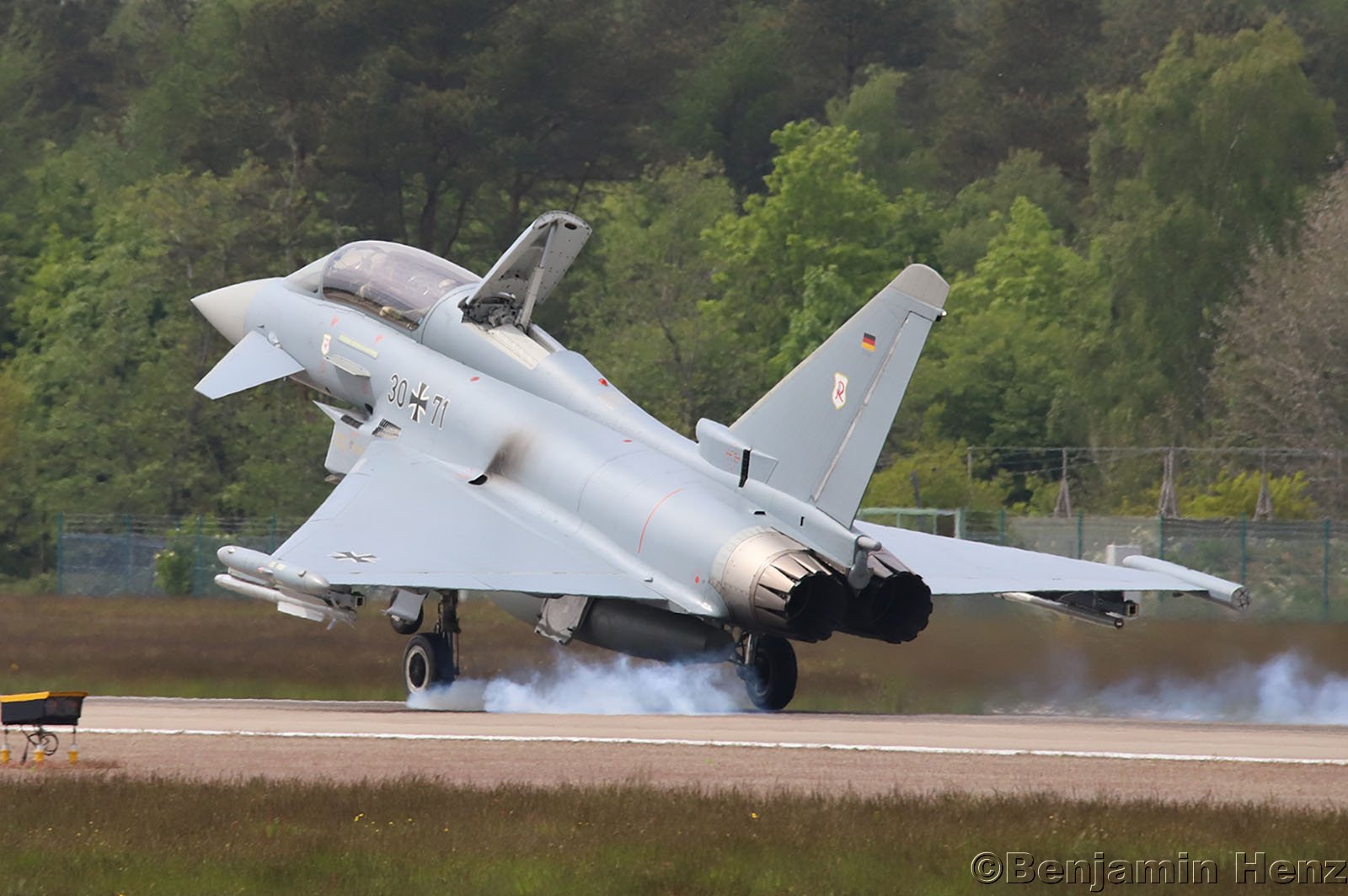 Eurofighter 30+71 Landung