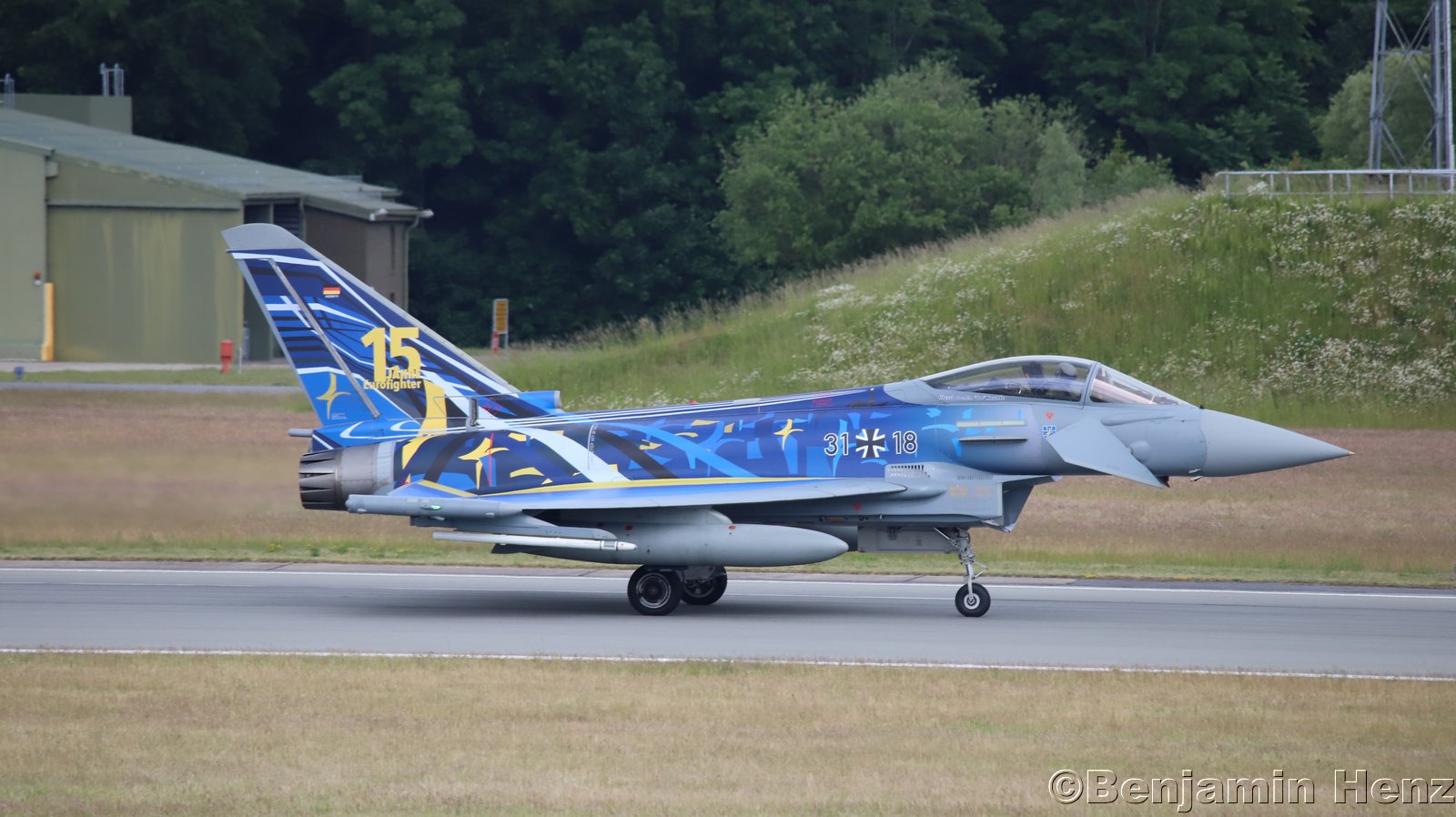 Eurofighter 31+18 in Rostock Laage Foto & Bild luftfahrt