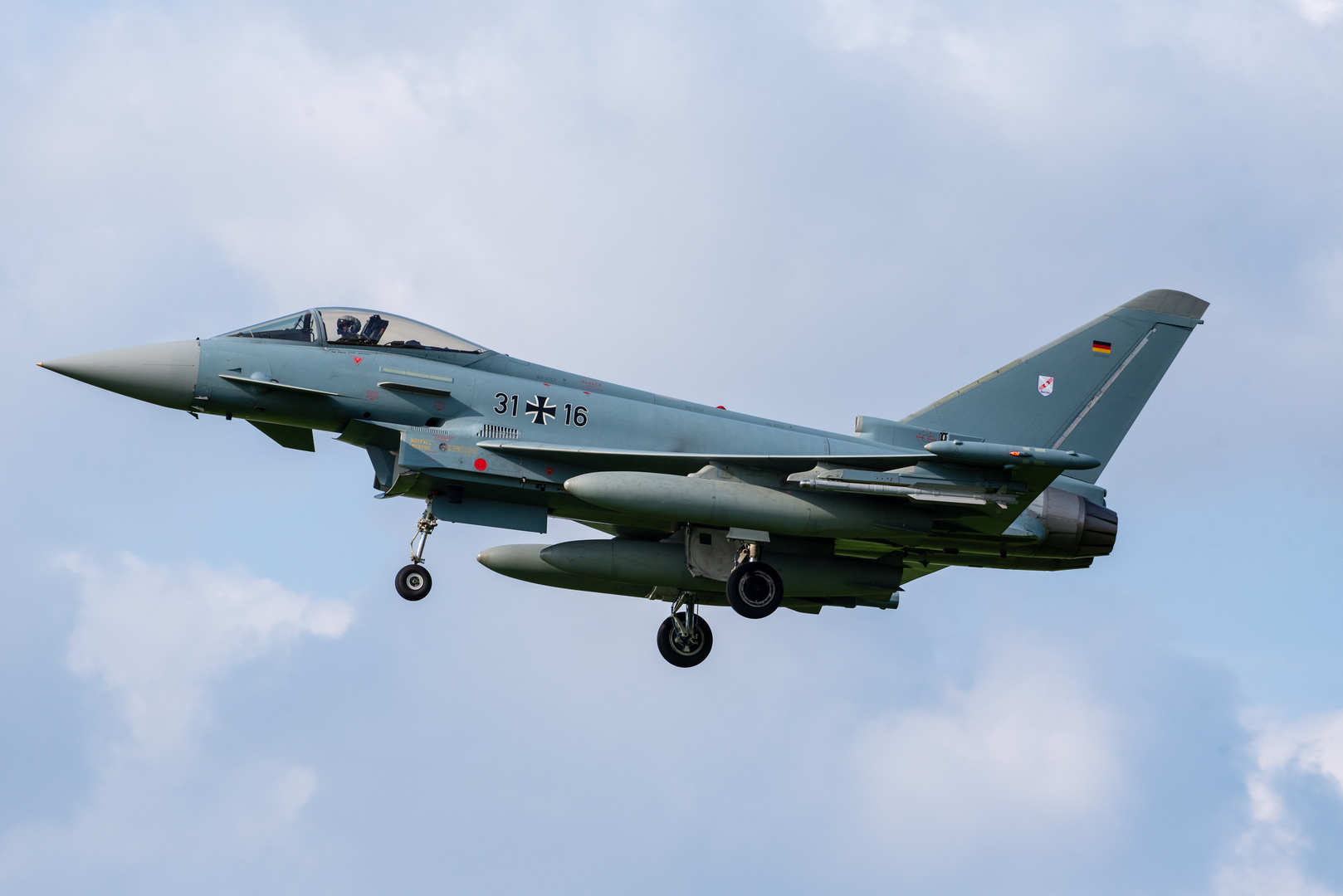 Eurofighter im Landeanflug