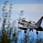 Eurofighter Typhoon beim Anflug auf den Fliegerhorst Nörvenich