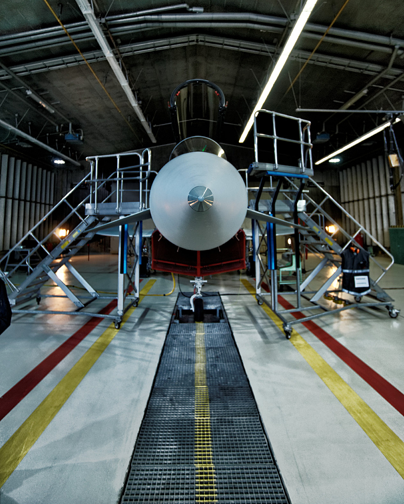 Eurofighter Typhoon im Hangar