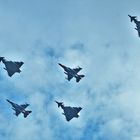 Eurofighter und israelische F16 im Überflug
