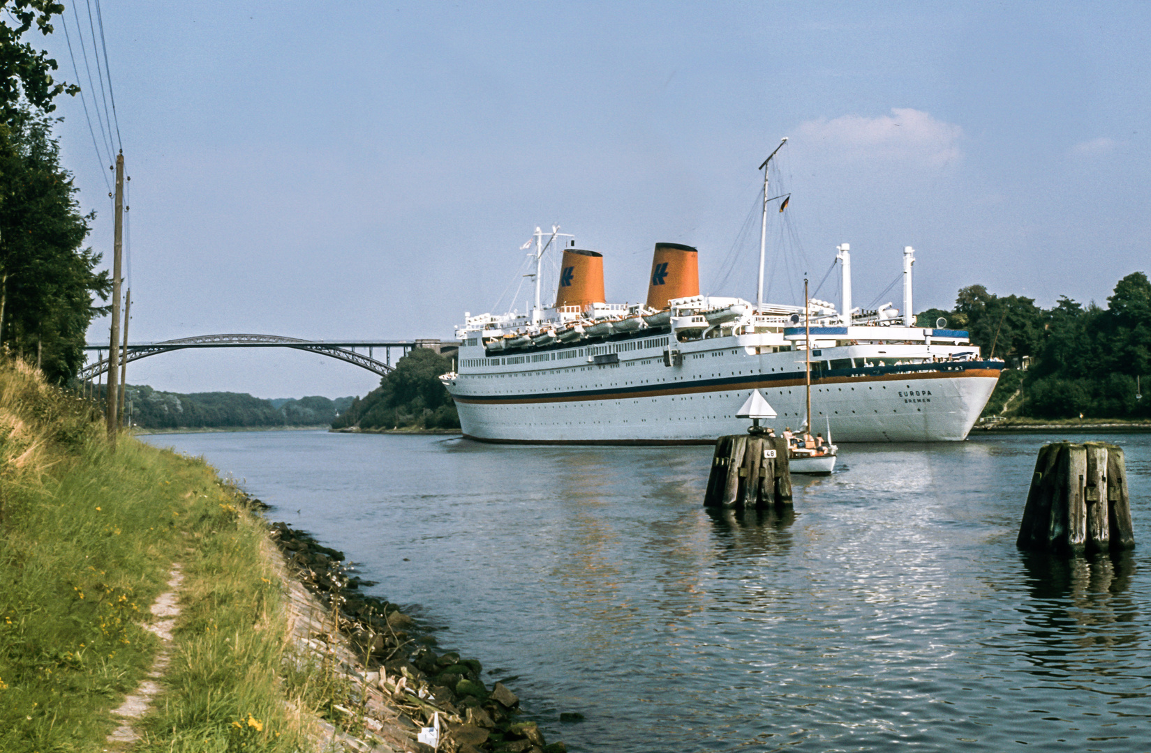 Europa 1977 vor der Levensauer Hochbrücke