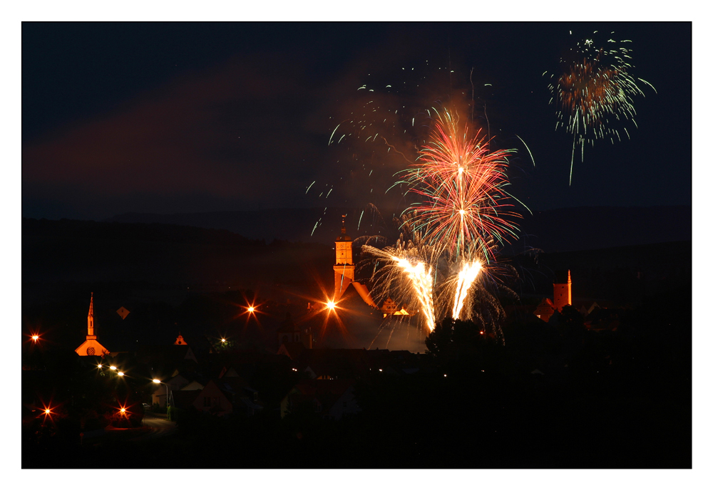 Europa-Feuerwerk über Volkach (II)