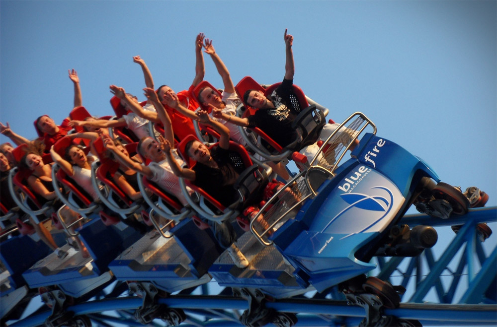 Europa Park: Achterbahn "Blue Fire"