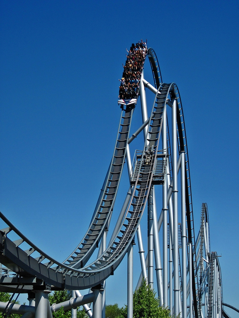 Europa-Park  "Silver-Star"   in Blue Skies