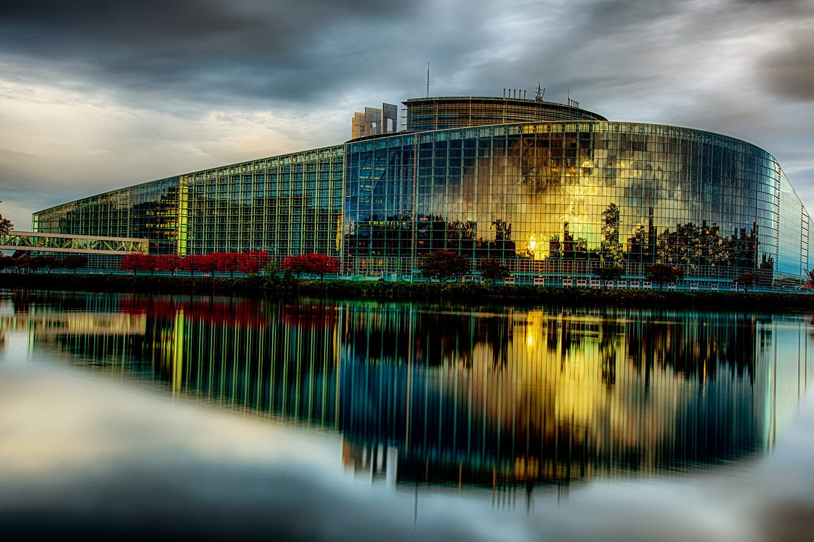 Europa Parlament im Wetterchaos