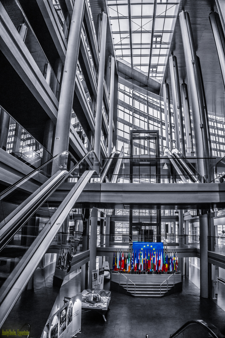 Europäisches Parlament in Straßburg Foyer zum Plenarsaal