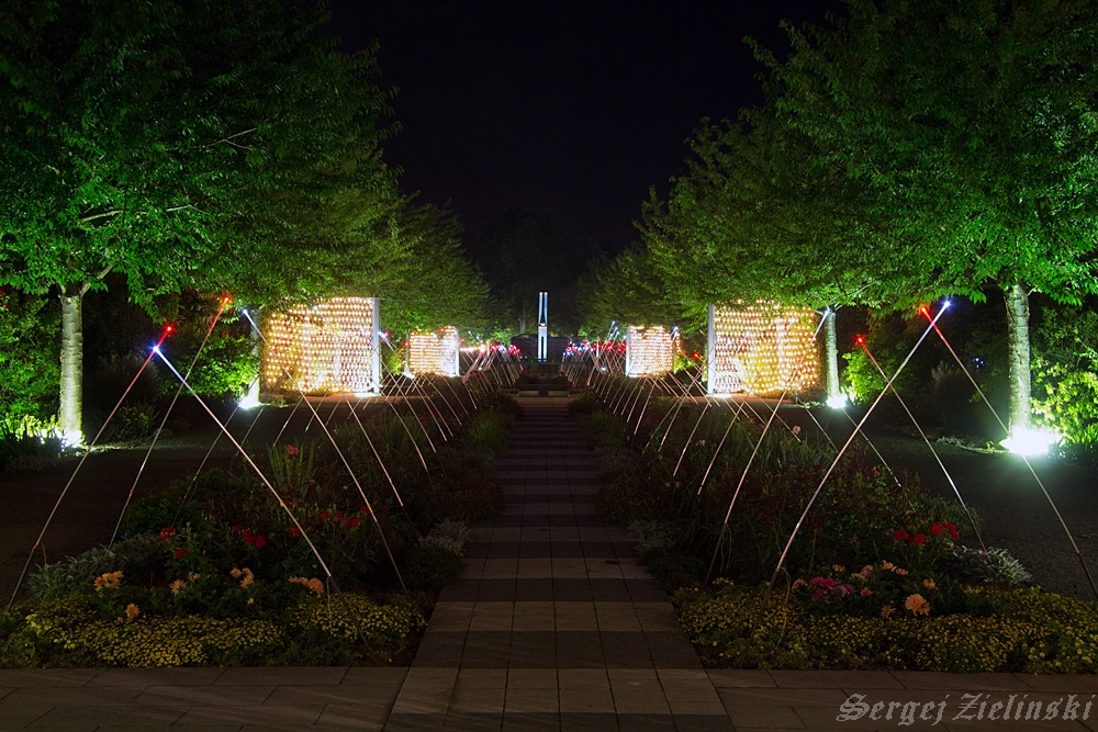 Europarosarium bei Nacht