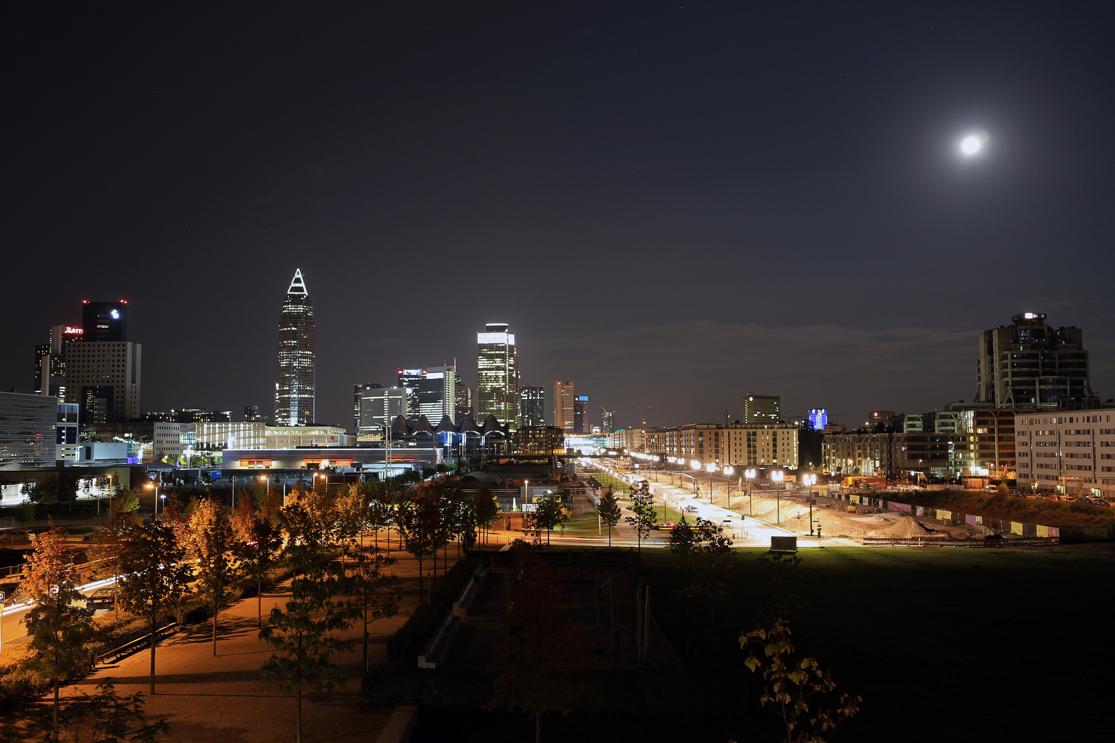 Europaviertel bei Nacht