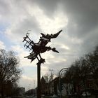 Eurosolarvogel von Odo Rumpf an der Rheinuferpromenade in Köln