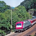 Eurosprinter auf der Geislinger Steige kurz vor Amstetten 2.10.2009