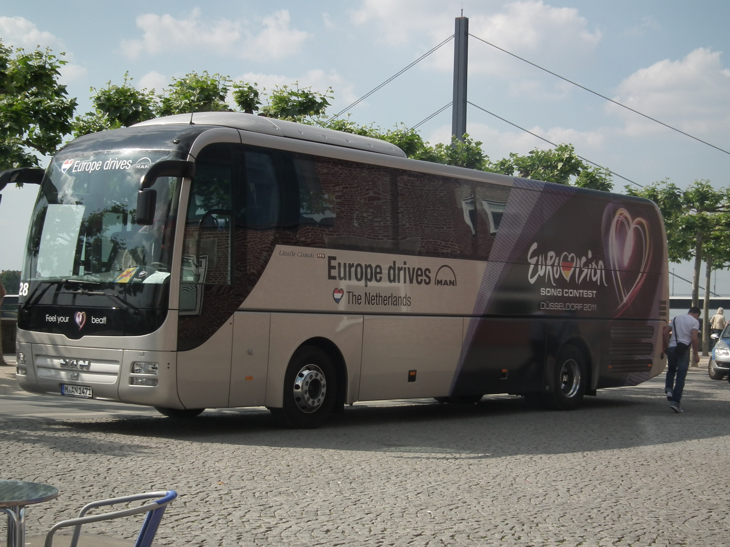 Eurovision Song Contest Bus der Niederlande...