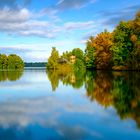 Eutiner Seebühne im Herbst