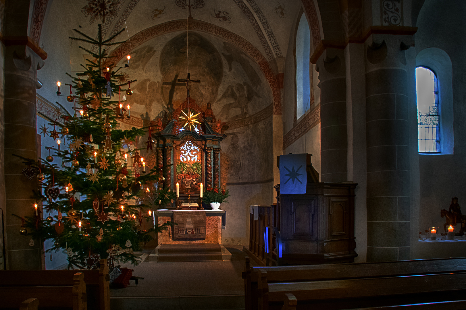Ev. Kirche in Ohle, Weihnachten 2018 Foto & Bild natur im sauerland