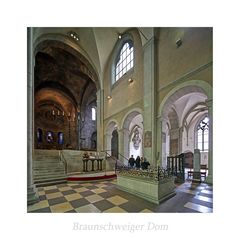 Ev.-luth. Domkirche St. Blasii zu Braunschweig " Blick zum Chor, aus meiner Sicht..."