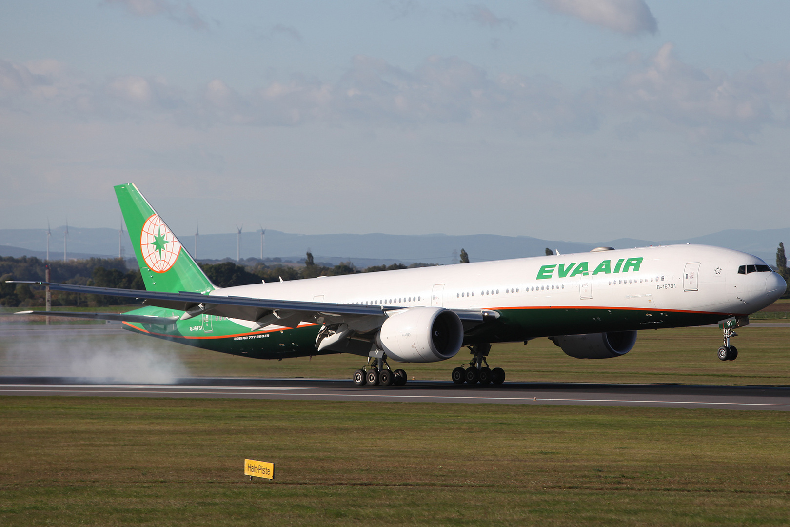 EVA Air Boeings sind offenbar starke Raucher