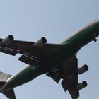 EVA Air Cargo Anflug auf Airport Frankfurt/Main