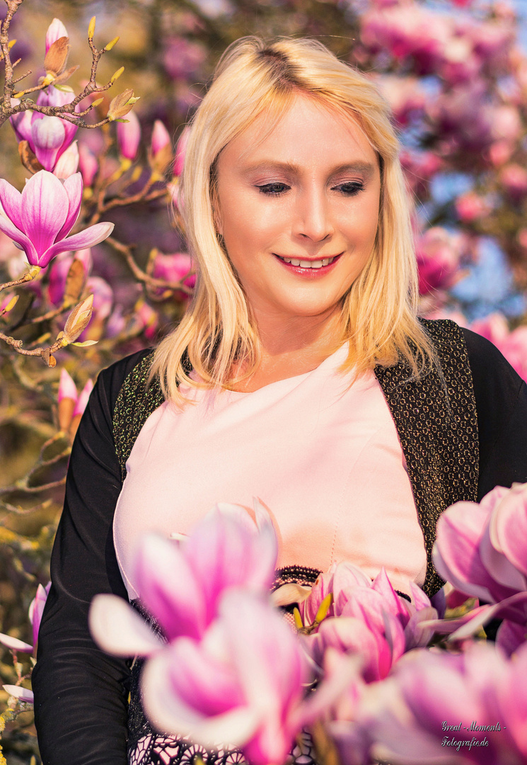 Eva Magnolien Shooting Rosengarten Zweibrücken