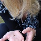 eva with a ladybug